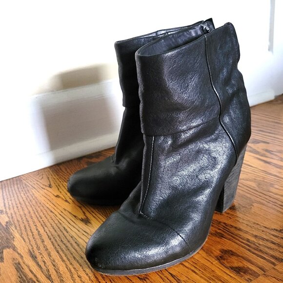 rag & bone shoes New York Boot / Black Leather / Size US 6 - Picture 2 of 13
